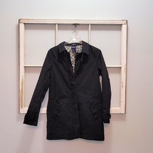 Gap Raincoat Trench - Black - Sz M
